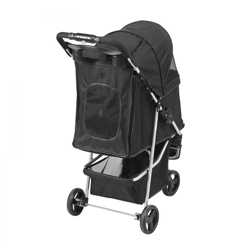 DTC-803 - VEVOR 3-Wheel Pet Stroller for 35 lbs, Stylish & Durable