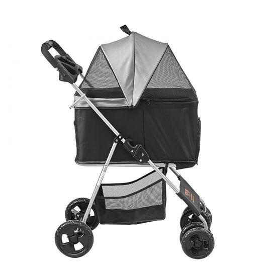 DTC-804F - VEVOR 35lb Capacity Pet Stroller with Detachable Carrier & Storage
