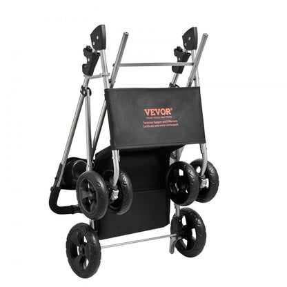 GS302 - 600D Oxford Pet Stroller, 35lbs Capacity, 4 Wheels