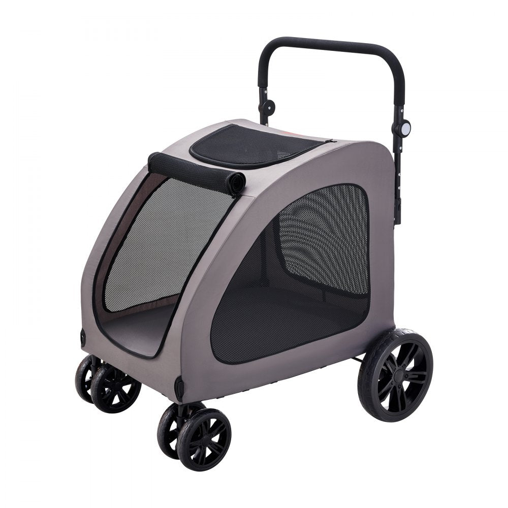 DTC-909 - Durable 4-Wheel Pet Stroller for Safe Travel, 160 lbs Capacity