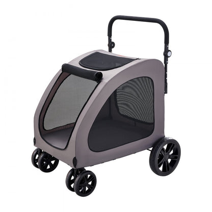 DTC-909 - Durable 4-Wheel Pet Stroller for Safe Travel, 160 lbs Capacity