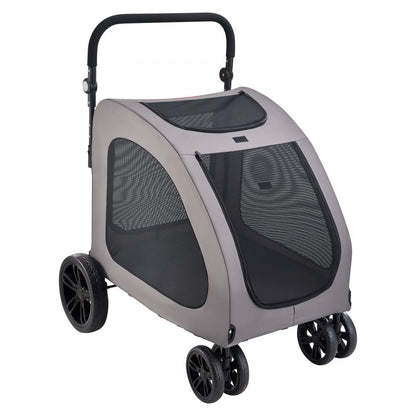 DTC-909 - Durable 4-Wheel Pet Stroller for Safe Travel, 160 lbs Capacity