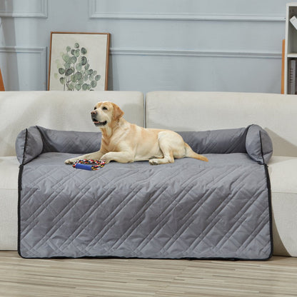 JBS-PCS-002-GRAY - Elevated Dog Car Seat for Pets up to 100 lbs