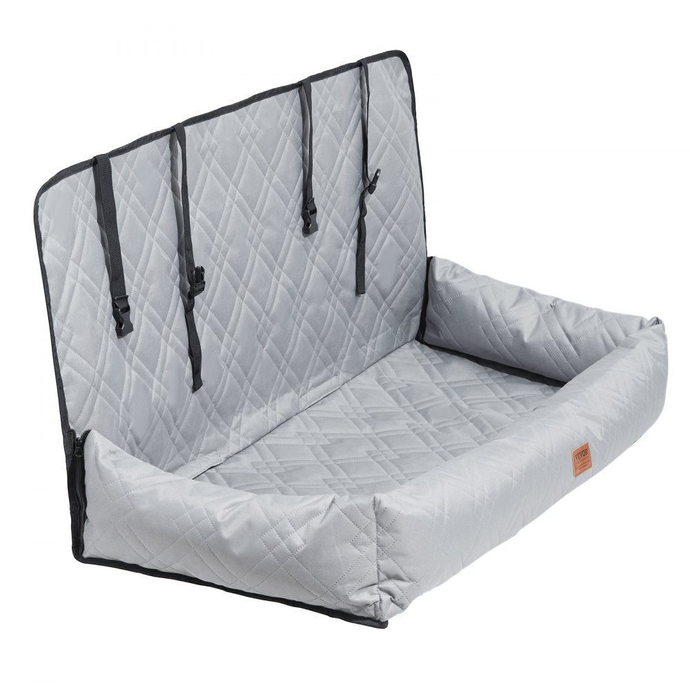 JBS-PCS-002-GRAY - Elevated Dog Car Seat for Pets up to 100 lbs