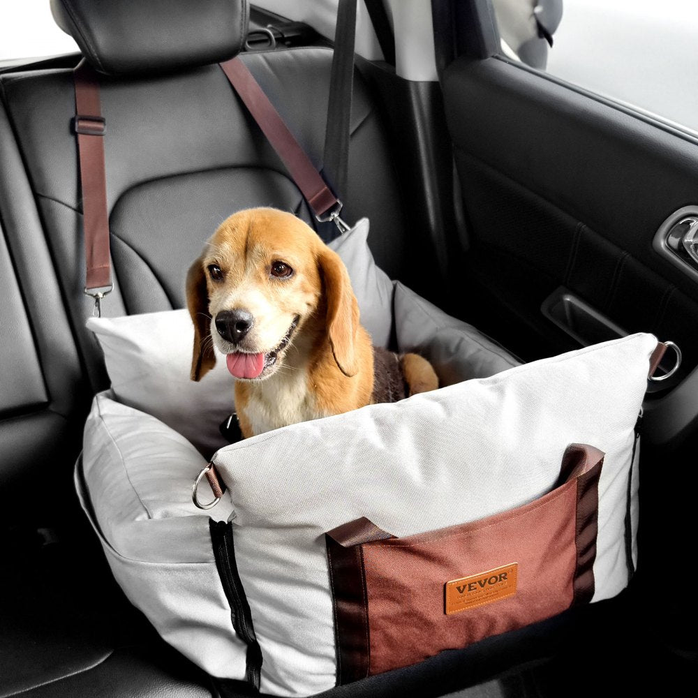 JBS-PCS-004-GRAY - Waterproof Dog Booster Seat for Comfortable Travel (up to 25lbs)