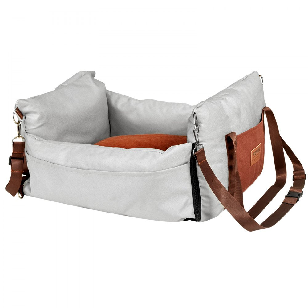 JBS-PCS-004-GRAY - Waterproof Dog Booster Seat for Comfortable Travel (up to 25lbs)