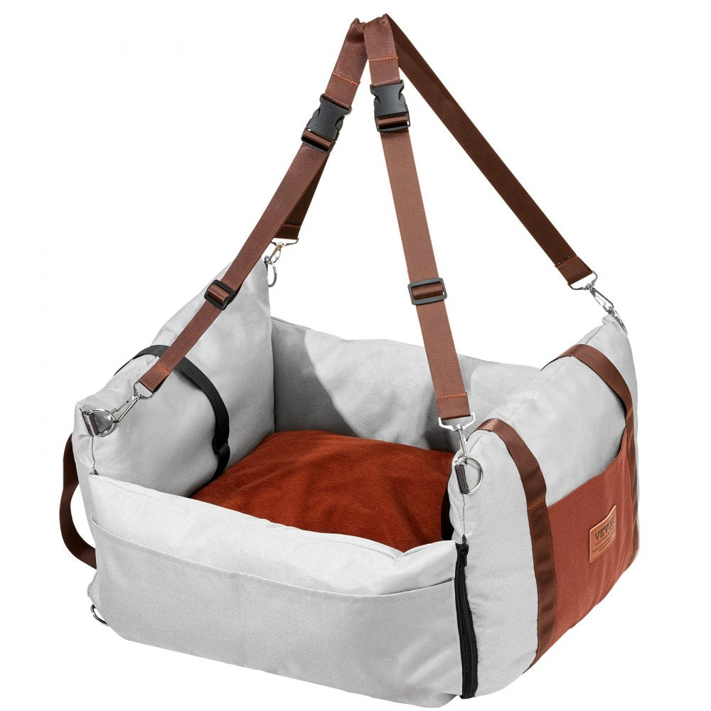 JBS-PCS-004-GRAY - Waterproof Dog Booster Seat for Comfortable Travel (up to 25lbs)