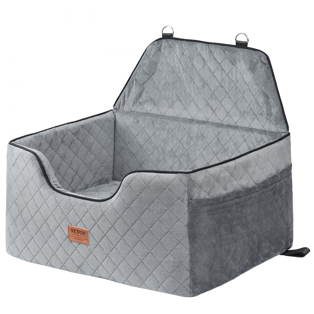 JBS-PCS-001-GRAY - Comfortable Dog Booster Car Seat for Pets up to 55 lbs