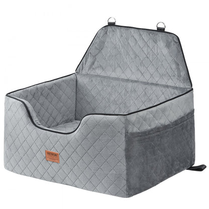 JBS-PCS-001-GRAY - Comfortable Dog Booster Car Seat for Pets up to 55 lbs