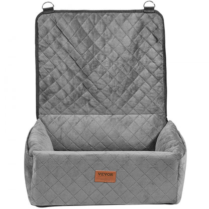 JBS-PCS-003-GRAY - Elevated Dog Car Seat for Dogs Up to 40 lbs