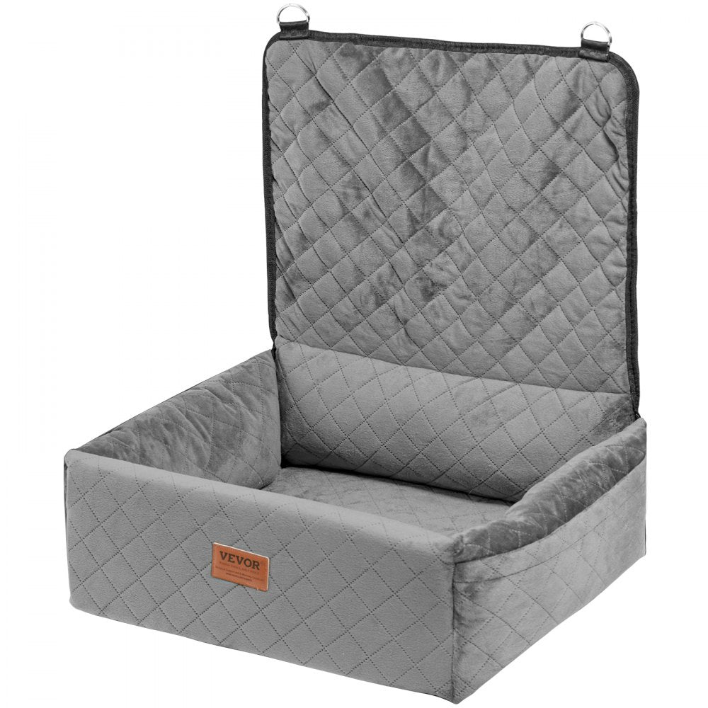 JBS-PCS-003-GRAY - Elevated Dog Car Seat for Dogs Up to 40 lbs