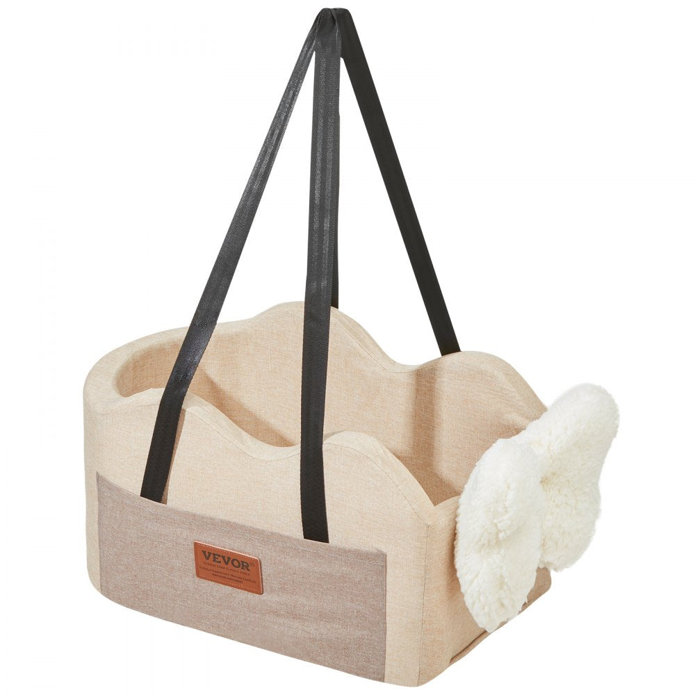 JBS-PCS-005-LIGHT BROWN - VEVOR Waterproof Dog Console Seat for 8 lbs Pet