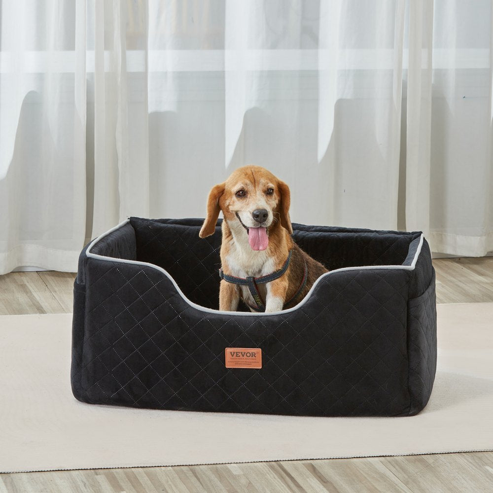 JBS-PCS-001-BLACK - Comfortable Dog Booster Car Seat for Pets up to 55 lbs