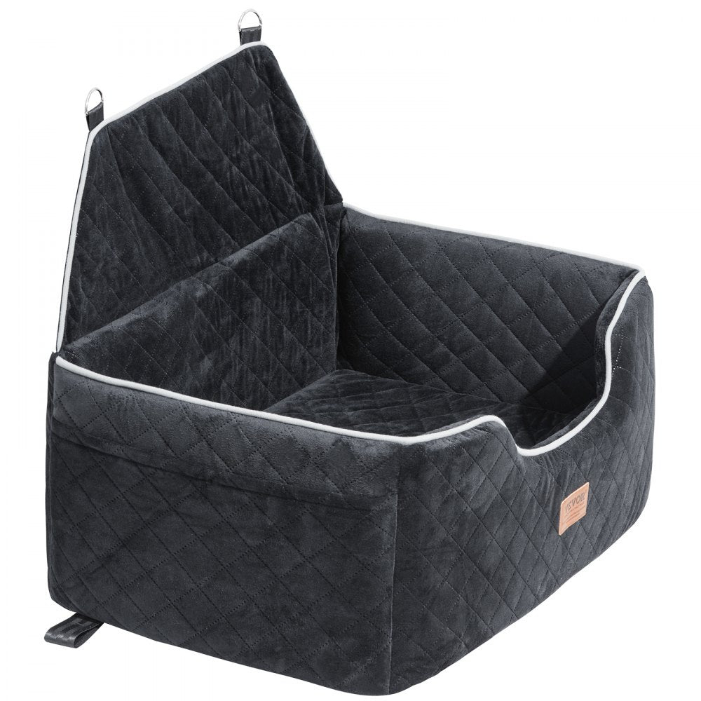 JBS-PCS-001-BLACK - Comfortable Dog Booster Car Seat for Pets up to 55 lbs