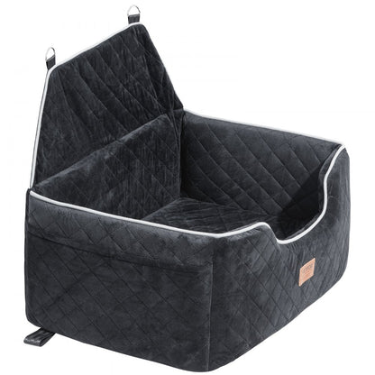 JBS-PCS-001-BLACK - Comfortable Dog Booster Car Seat for Pets up to 55 lbs