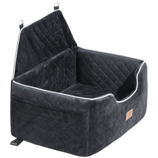 JBS-PCS-001-BLACK - Comfortable Dog Booster Car Seat for Pets up to 55 lbs