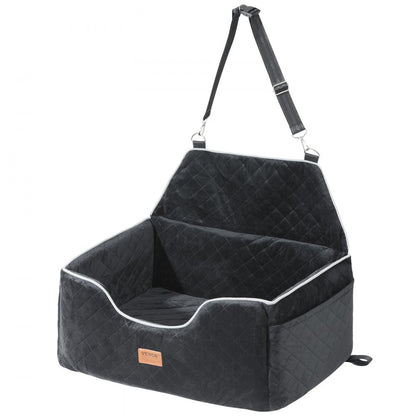 JBS-PCS-001-BLACK - Comfortable Dog Booster Car Seat for Pets up to 55 lbs