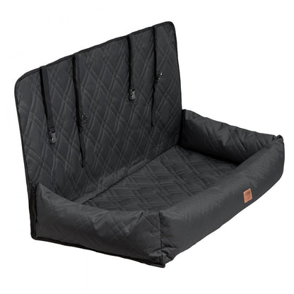 JBS-PCS-002-BLACK - Soft Media Car Booster Seat for Large Dogs up to 100 lbs