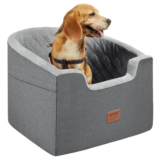 JBS-PCS-006-DARK GRAY - Comfortable Dog Booster Car Seat for Pets up to 55 lbs