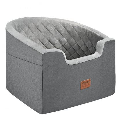 JBS-PCS-006-DARK GRAY - Comfortable Dog Booster Car Seat for Pets up to 55 lbs