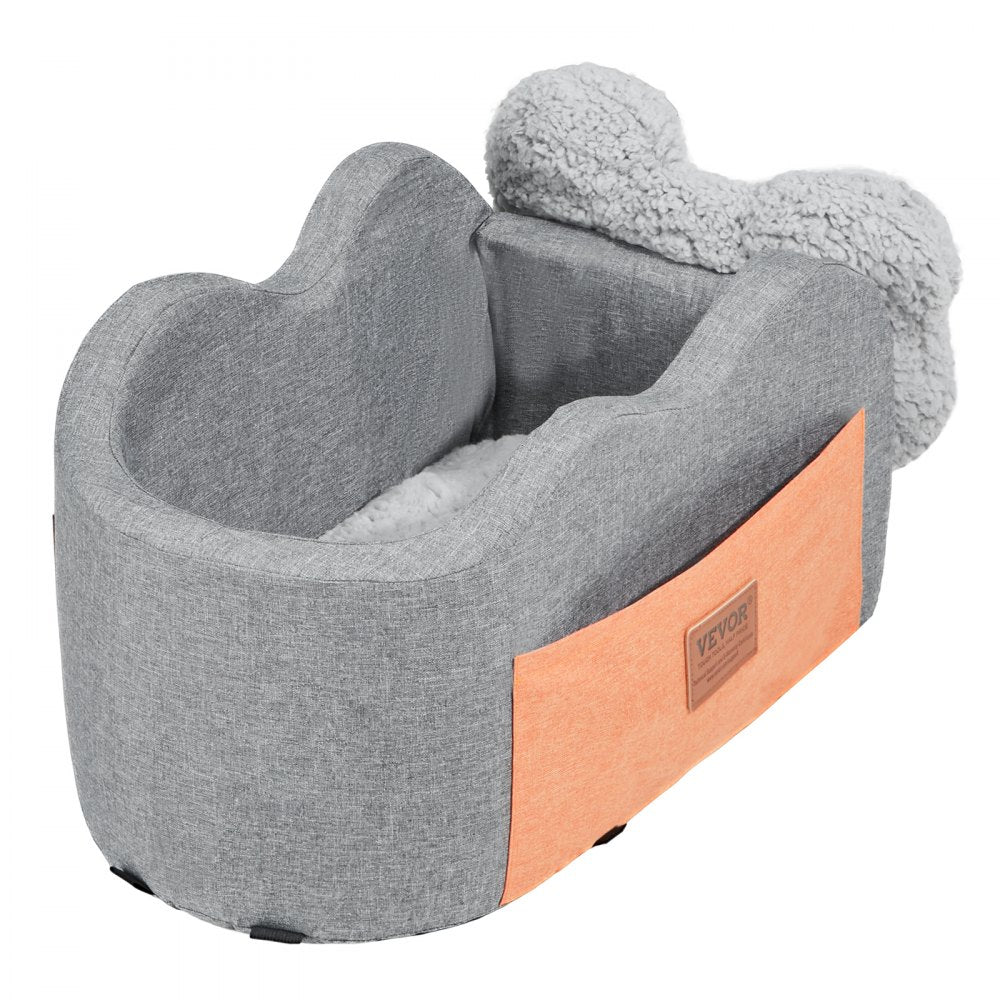 JBS-PCS-005-DARK GRAY - Waterproof Center Console Dog Car Seat for Small Pets
