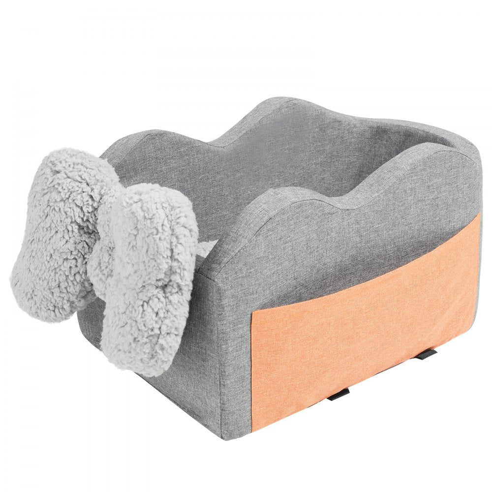 JBS-PCS-005-DARK GRAY - Waterproof Center Console Dog Car Seat for Small Pets