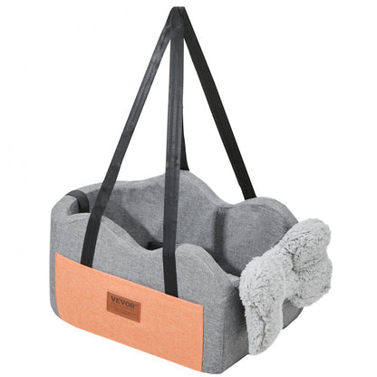 JBS-PCS-005-DARK GRAY - Waterproof Center Console Dog Car Seat for Small Pets