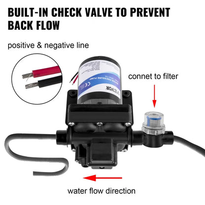 010625041681 - 12V Fresh Water Pump with Built-in Check Valve
