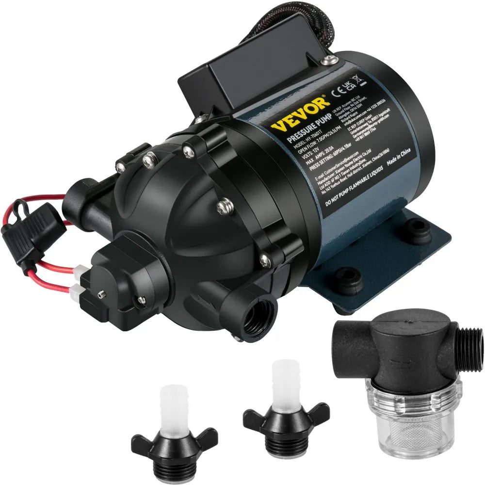 VV-CXB-7GM - 12V 7 GPM Washdown Pump with 10FT Lift