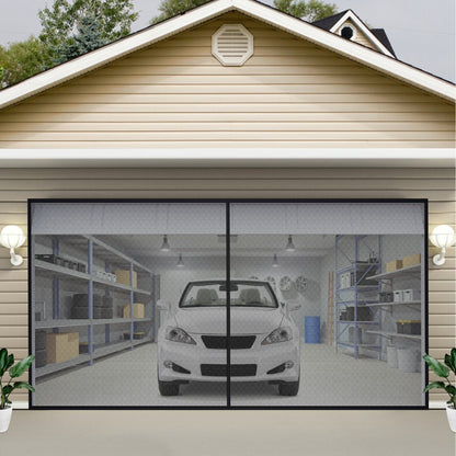 VV-GSD-167 - 18x7 ft Garage Door Screen with Magnetic Closure