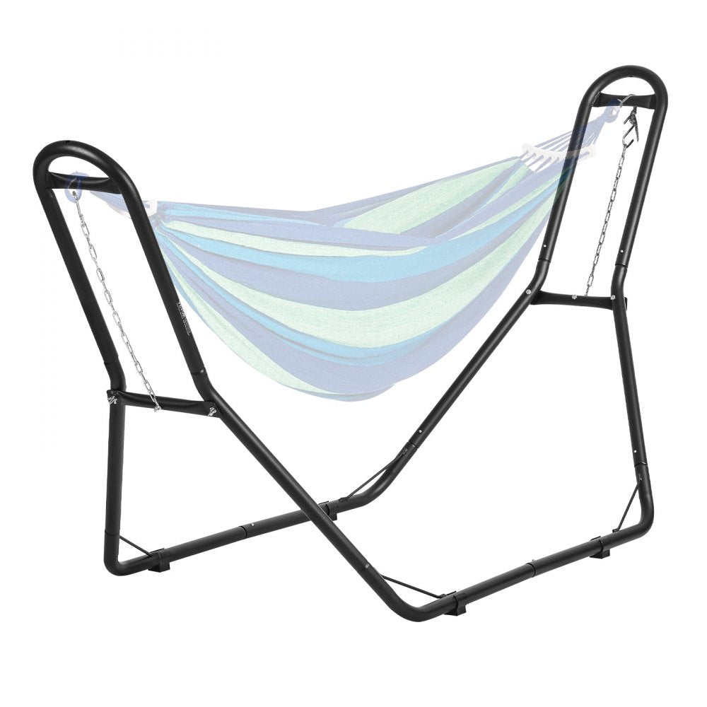 HR-UHS-01 - Adjustable Steel Hammock Stand for 6.9-12.8ft Hammocks, 450lbs Capacity