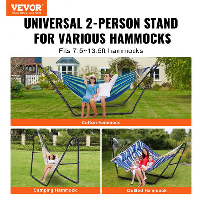 HR-AHS-02 - Heavy-Duty Hammock Stand for 7.5-13.5ft Hammocks, 550lbs Capacity
