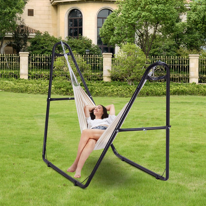 HR-AHS-02 - Heavy-Duty Hammock Stand for 7.5-13.5ft Hammocks, 550lbs Capacity