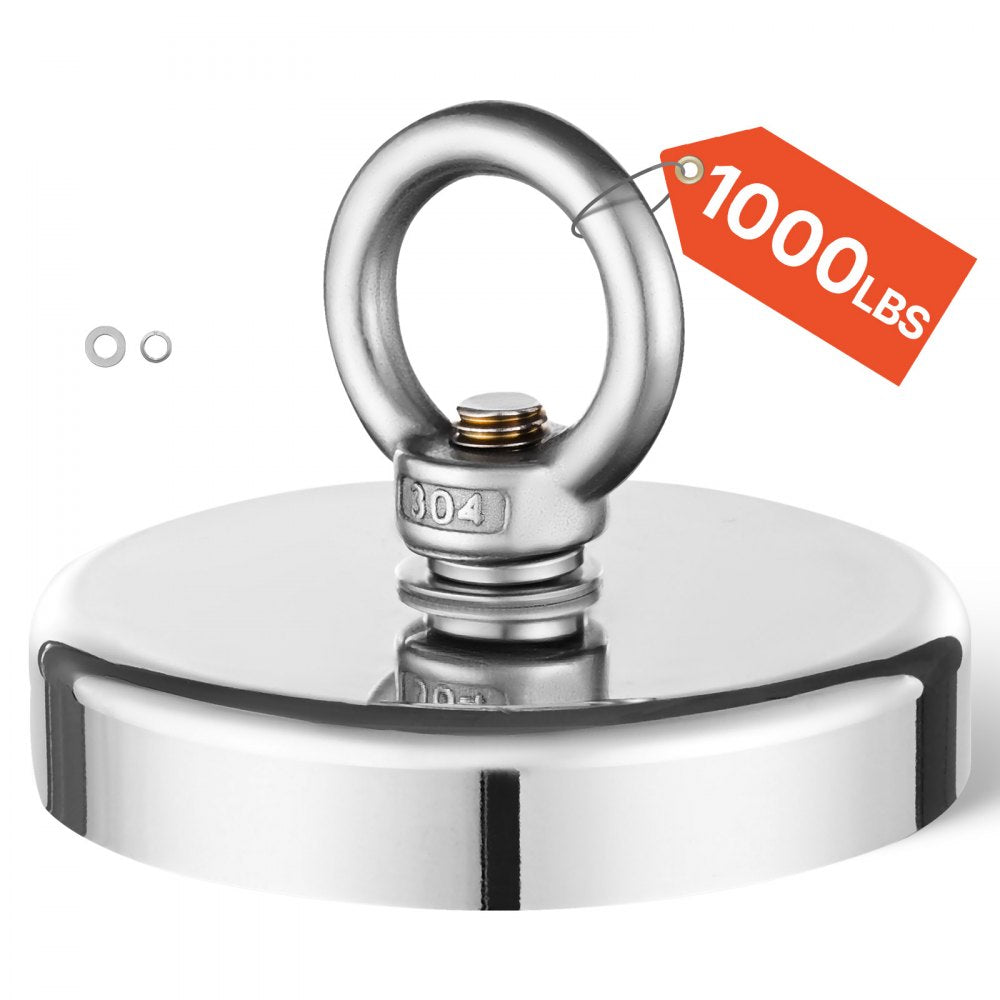 MG L-90A-1000 LBS - 1000 LBS Neodymium Fishing Magnet for Underwater Retrieval
