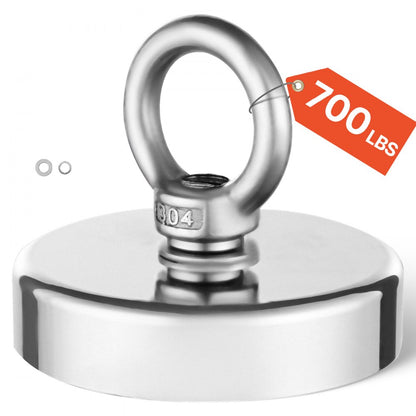 MG L-75A-700 LBS - 700 LBS Neodymium Fishing Magnet for Underwater Retrieval