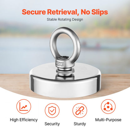 MG L-75A-700 LBS - 700 LBS Neodymium Fishing Magnet for Underwater Retrieval