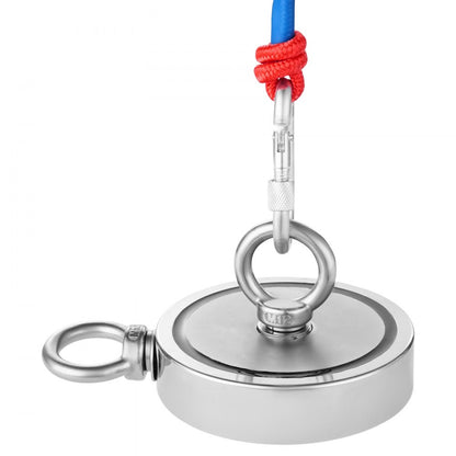 MG L-116D-2000 LBS - 2000 LBS Neodymium Fishing Magnet with Accessories