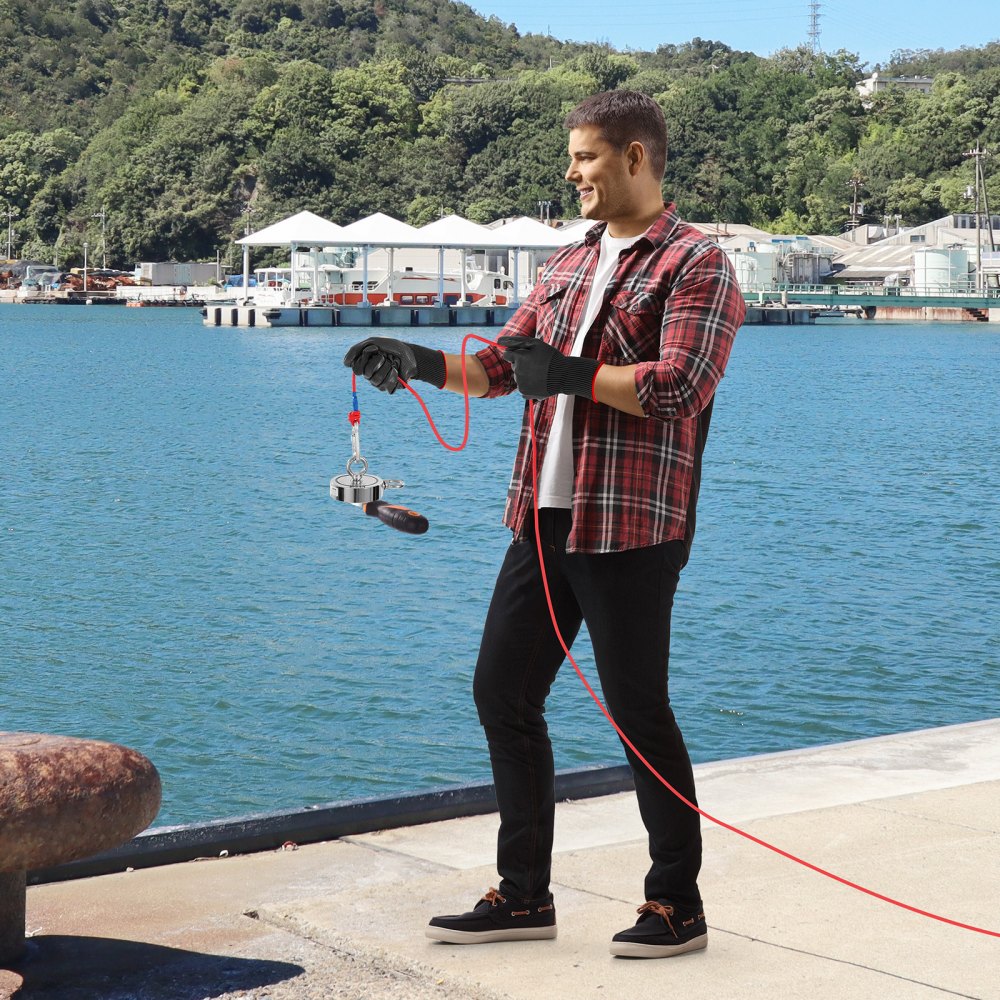 MG L-94DR-1700 LBS - Powerful 1700 LBS Neodymium Fishing Magnet Kit