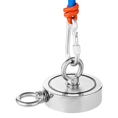 MGL-94D-1400 LBS - 1400 LBS Neodymium Fishing Magnet Kit with Accessories