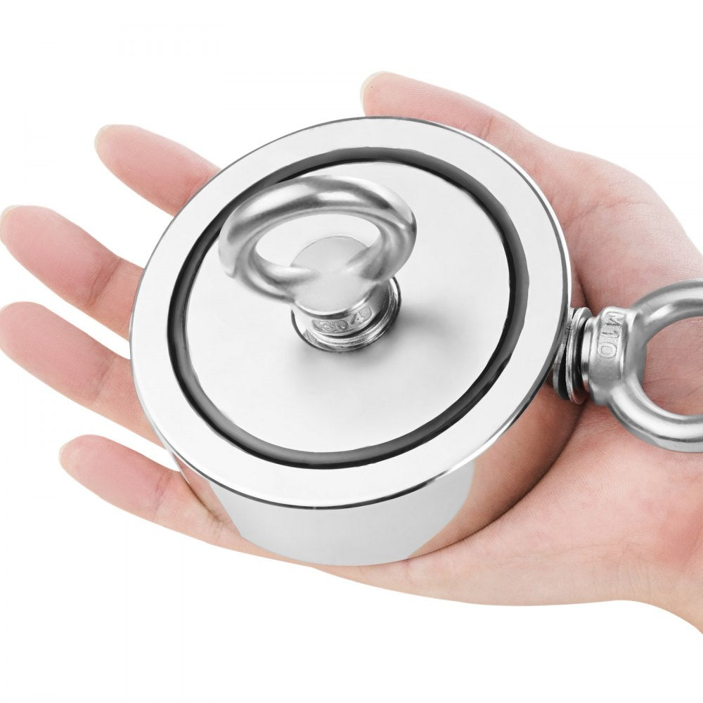 MGL-94D-1400 LBS - 1400 LBS Neodymium Fishing Magnet Kit with Accessories