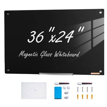GB-2436-MB - Frameless 24" x 36" Magnetic Glass Whiteboard
