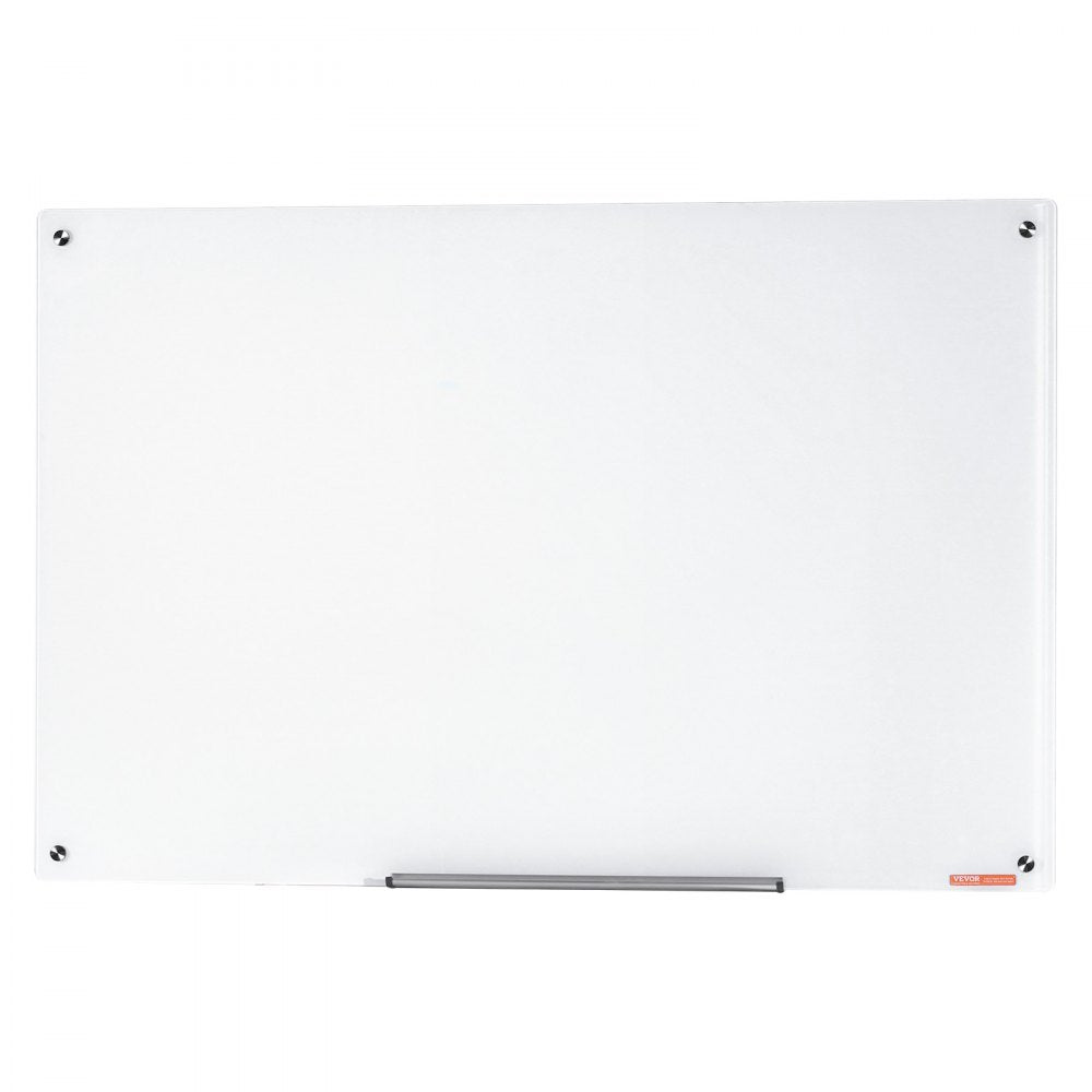 GB-3248-MW - Frameless 48" Magnetic Glass Whiteboard for Elegant Workspaces
