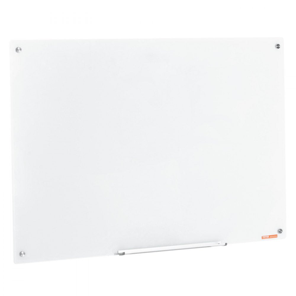 GB-3248-MW - Frameless 48" Magnetic Glass Whiteboard for Elegant Workspaces