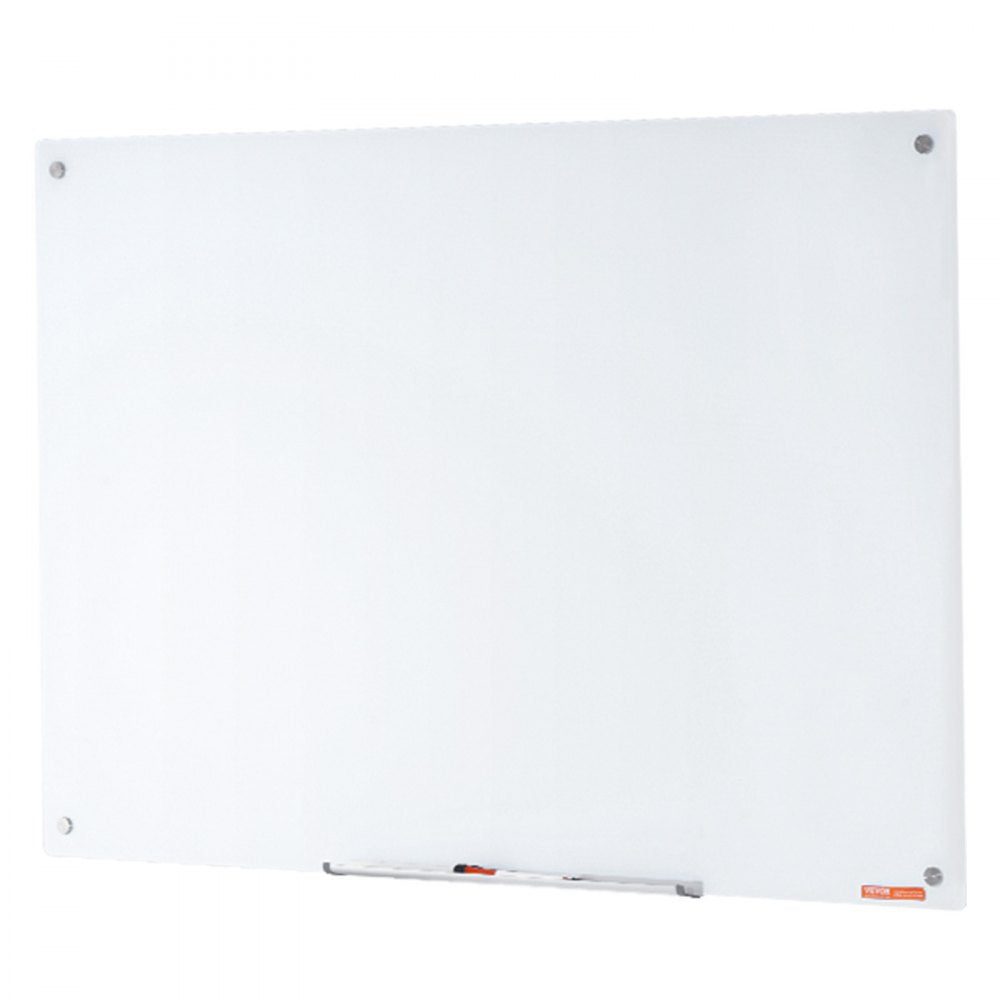 GB-3248-MW - Frameless 48" Magnetic Glass Whiteboard for Elegant Workspaces