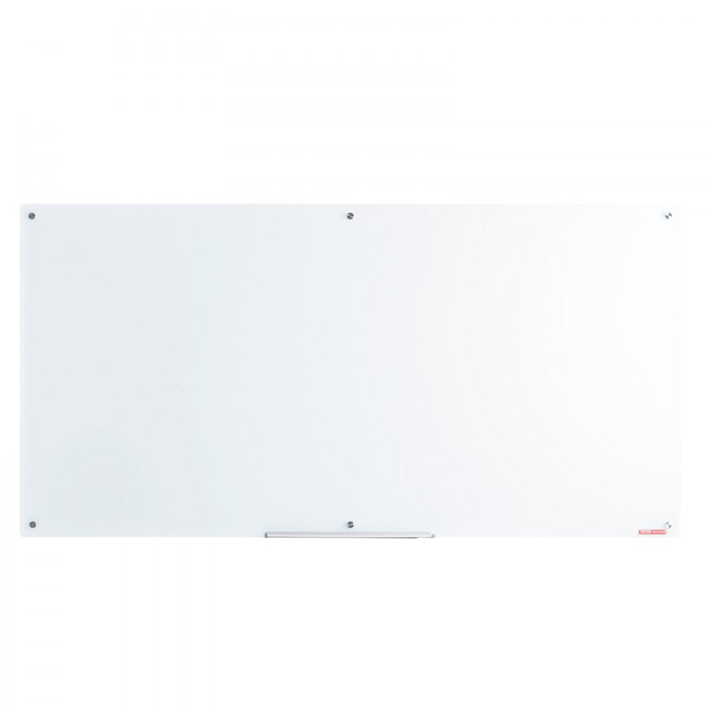 GB-3672-MW - 72" Frameless Magnetic Glass Whiteboard for Modern Spaces