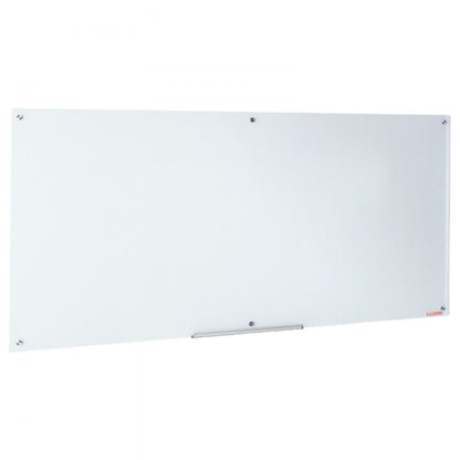 GB-3672-MW - 72" Frameless Magnetic Glass Whiteboard for Modern Spaces