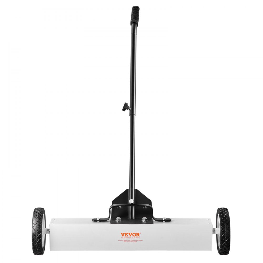 QJ8012-24+QJ8010 - 24-Inch VEVOR Magnetic Sweeper with Telescoping Handle and Wheels