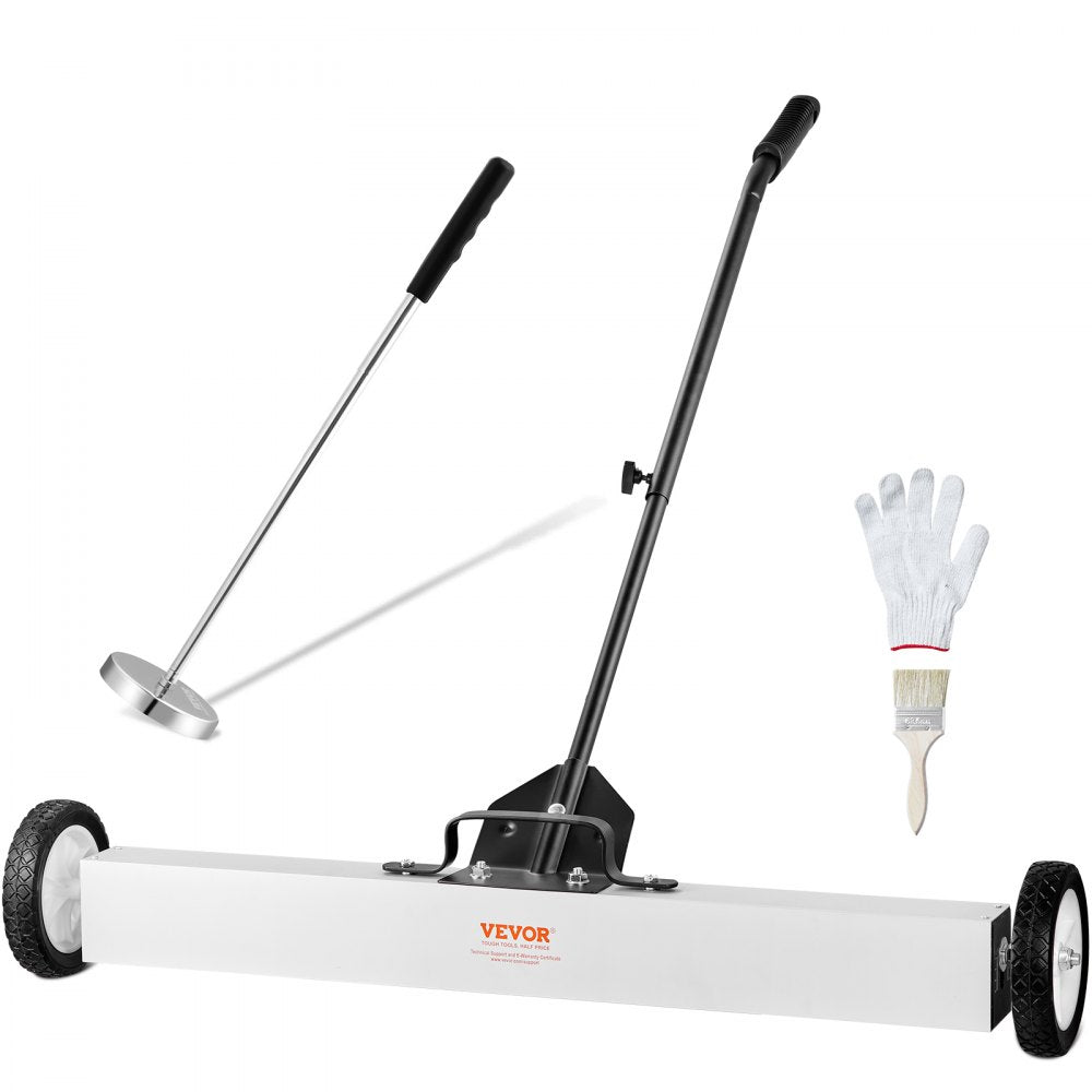 QJ8012-36 + QJ8010 - 36'' Magnetic Sweeper Set with Telescoping Pickup Tool