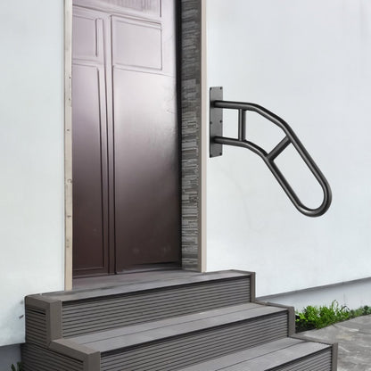 HR-03-29 - 29" Carbon Steel Handrail for 1-3 Steps, 530 lbs Capacity