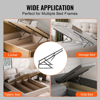 HW-3701-1200mm-60kg - Sturdy Wall Bed Lift Kit for 59x71 in Spaces